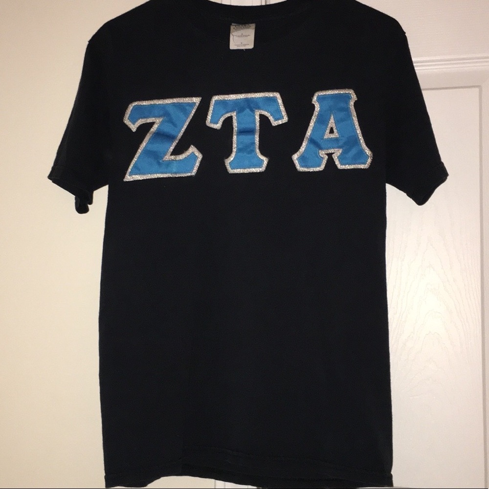 Zeta Tau Alpha stitch Letter shirt